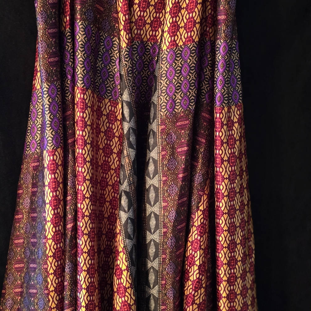 Ashley Stewart Multicolor Patterned Maxi Skirt - Picture 5 of 7